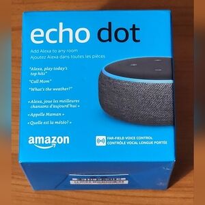 Amazon Echo Dot Blue and Black Smart Speaker